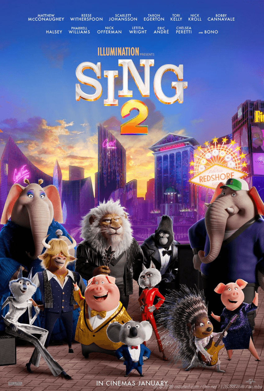 欢乐好声音2 1080p BT下载 Sing 2 (2021) 4K 2160p 英语中字 - 第2张图片 | 細水長流 欢乐好声音2 1080p BT下载 Sing 2 (2021) 4K 2160p 英语中字 - 第2张图片